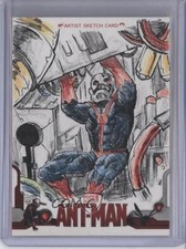 2015 Upper Deck Marvel Ant-Man 1/1 Brian Soriano Auto Sketch 0c3