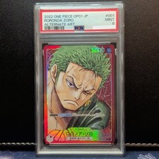 PSA 9 Roronoa Zoro OP01-001 Alternate Art Leader Japanese One Piece Card