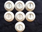Complete Set All 7 Royal Copenhagen Presidents Mini Plates — photo 2