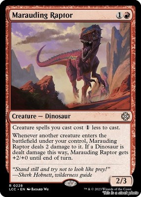 MTG Marauding Raptor 228 Commander: The Lost Caverns of Ixalan NM Magic