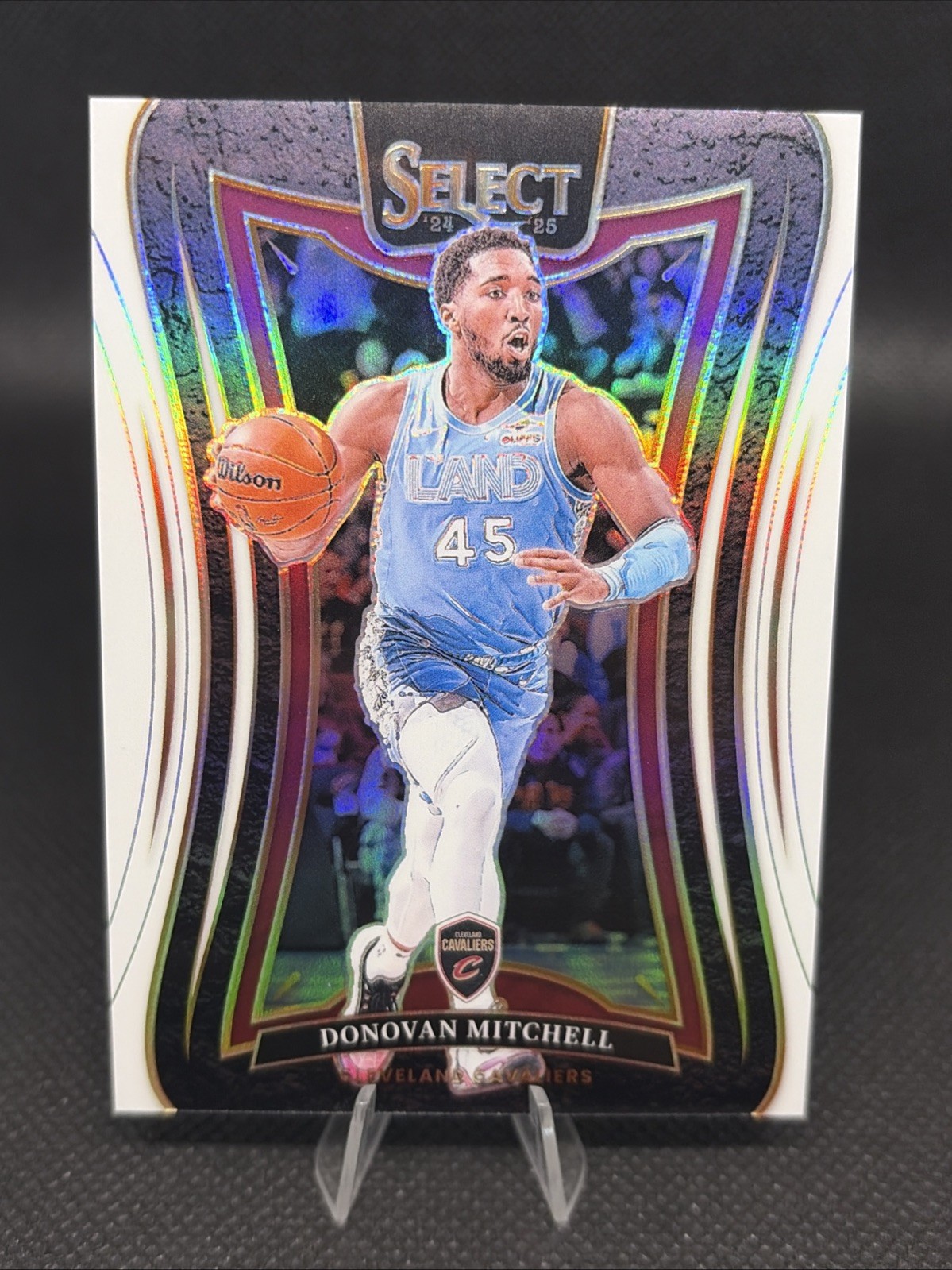 2024-25 Panini Select - Mezzanine Lvl Donovan Mitchell #21 White Prizm /125