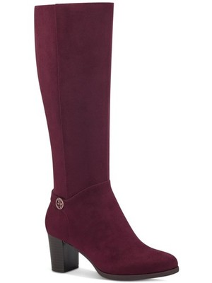 GIANI BERNINI Womens Burgundy Adonnys Round Toe Block Heel Heeled Boots 10 M