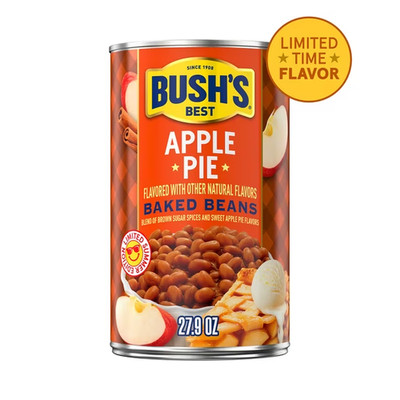 Bush's Apple Pie Flavored Baked Beans, Summer Edition Canned Beans, 27.9can