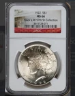 :1922-P 1$ PEACE DOLLAR BLAST-WHITE NGC NEAR-SUPERB MS-66 RARE R3 HIGH-GRADES