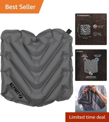 Klymit V Seat - Inflatable, Portable Cushion for Camping, Travel & Sports Events