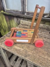 Vintage 1960/70  Wooden Block Wagon