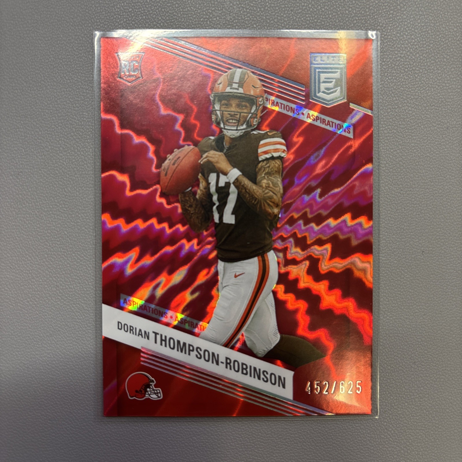 Dorian Thompson-Robinson 2023 Donruss Elite Aspirations RED SHIMMER RC #/625