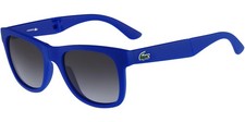 Lacoste Matte Blue Soft Square Foldable Sunglasses w/ Gradient Lens - L778S 424