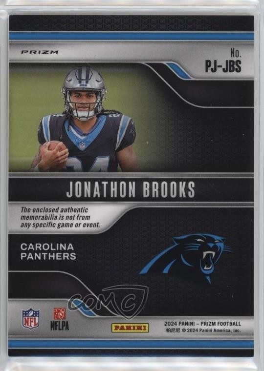 2024 Panini Prizm Premier Jerseys Jonathon Brooks #PJ-JBS 0a3b thumbnail 2