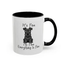 Funny Pet Lover's Accent Coffee Mug, Dog Enthusiast Gift, Cute Animal Decor, Hom