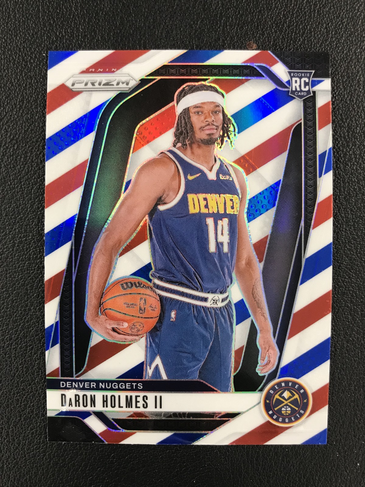 2024-25 Panini Prizm #235 DaRon Holmes II Denver Nuggets Red White Blue Prizm