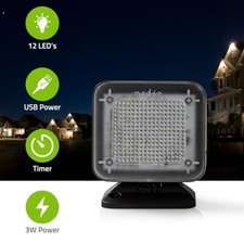 Nedis Dummy Fake TV LED Light with Built-in timer USB Powered Black