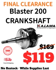 Kalama Racing Taiwan Performance Crank Crankshaft for Yamaha Blaster 200 88~06