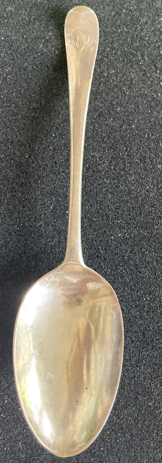 Hester Bateman Silver Table Spoon London 1777 8” Long 1.6 Oz