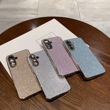Bling Glitter Pattern Paster Phone Case For iPhone Air/17 Pro/Samsung S/A Cover