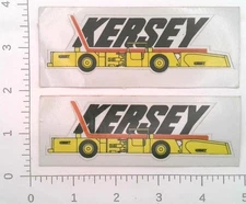 Pair of Vintage Kersey Mfg Co Bluefield Virginia Coal Mining Sticker Decals