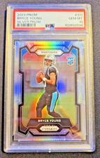 Bryce Young 2023 Panini Prizm #311 Silver Prizm RC Color Match! PSA 10