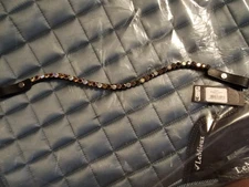 HKM Crystal Browbands - Full - Black Leather