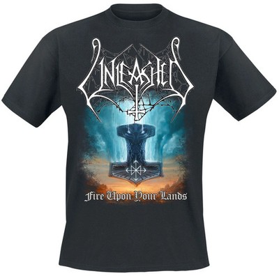 Unleashed T-Shirt Herren Fire Upon Your Lands schwarz Band-Merch, Bands