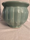 Nelson McCoy Jardiniere Planter – Vintage 1930's – Turquoise Matte Glaze — photo 3