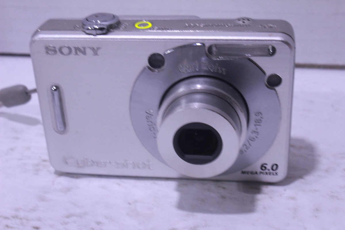 Sony Cyber-shot DSC-W50 6.0MP Digital Camera - Silver for sale