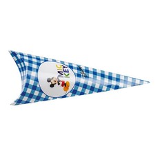 Set 10 coni busta Mickey party blu (cad. € 0,46)