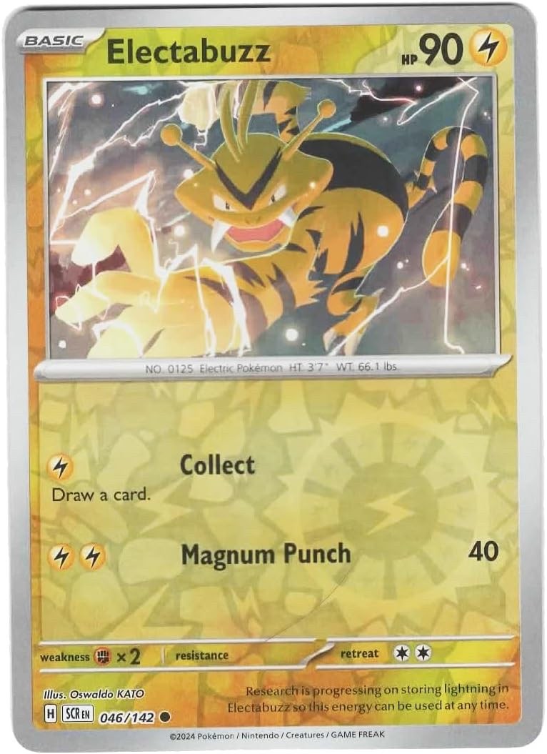 Pokemon - 046/142 - Electabuzz - Reverse Holo - Stellar Crown - NM/M