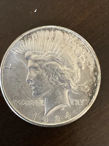 1924 Peace Dollar - BU  UNCIRCULATED - 90% Silver $1 US Coin Collectible