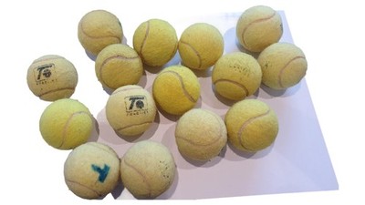 Wilson Tennisbälle Gelb 15 Stück gebraucht Trainingsbälle
