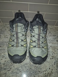 Salomon X Ultra 3 GTX Trail Hiking Shoes Mens 10.5 Gore-Tex Quicklace Green