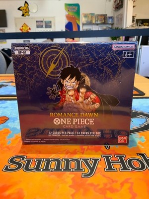 one piece romance dawn blue bottom booster box One Piece OP-01 Blue Bottom Booster Box Acrylic Case With Magnetic Lid main image 1