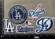 Lot Set Of 6 LOS ANGELES DODGERS MLB BASEBALL IRON ON PATCHES