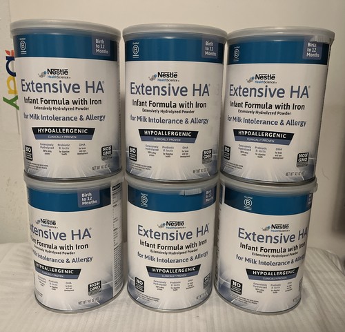 6 Pk Nestle EXTENSIVE HA milk intolerance & allergy POWDER Non-GMO BB 5 ...