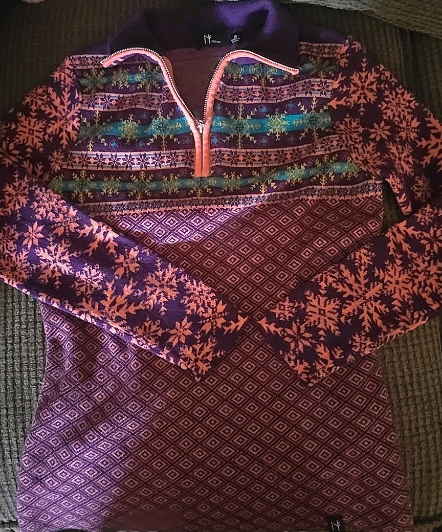 Neve Julia 1/4 Quarter Zip Sweater  Merino Wool Blend, Women's Size small