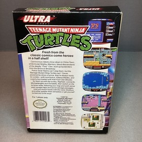 NES TEENAGE MUTANT NINJA TURTLES CIB CON INSERTI/SCHIUMA/MANICA TESTATA/FUNZIONANTE! EX+
