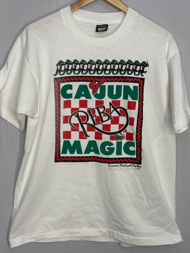 Reba McEntire Cajun Magic T-Shirt Mens White X-Large Vintage Screen Stars Best