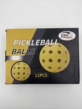 12 Pack Pickleball Balls Set Standard 40 Holes Ball Meet USAPA Standard