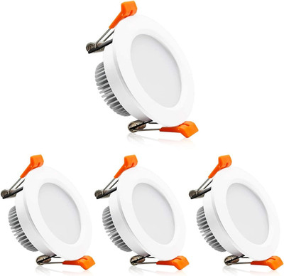2 Inch LED Recessed Downlight 3W Dimmable 3000K Warm White Ceiling Light 4 Pack