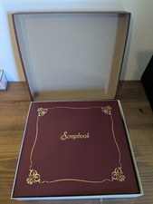 THOMPSON PRODUCTS Leatherette Scrapbook Album Kit 12x12 Red NEW Photo Refills