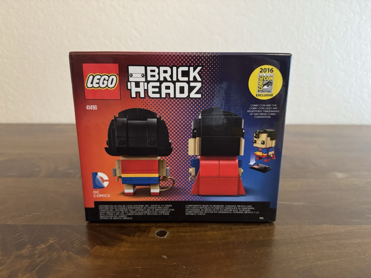 LEGO SDCC 2016 Exclusive BRICKHEADZ (41490) Superman & Wonder