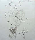 HANNA BEN DOV (1919-2009) COMPOSITION ABSTRAITE ENCRE DE CHINE SIGNEE (1)