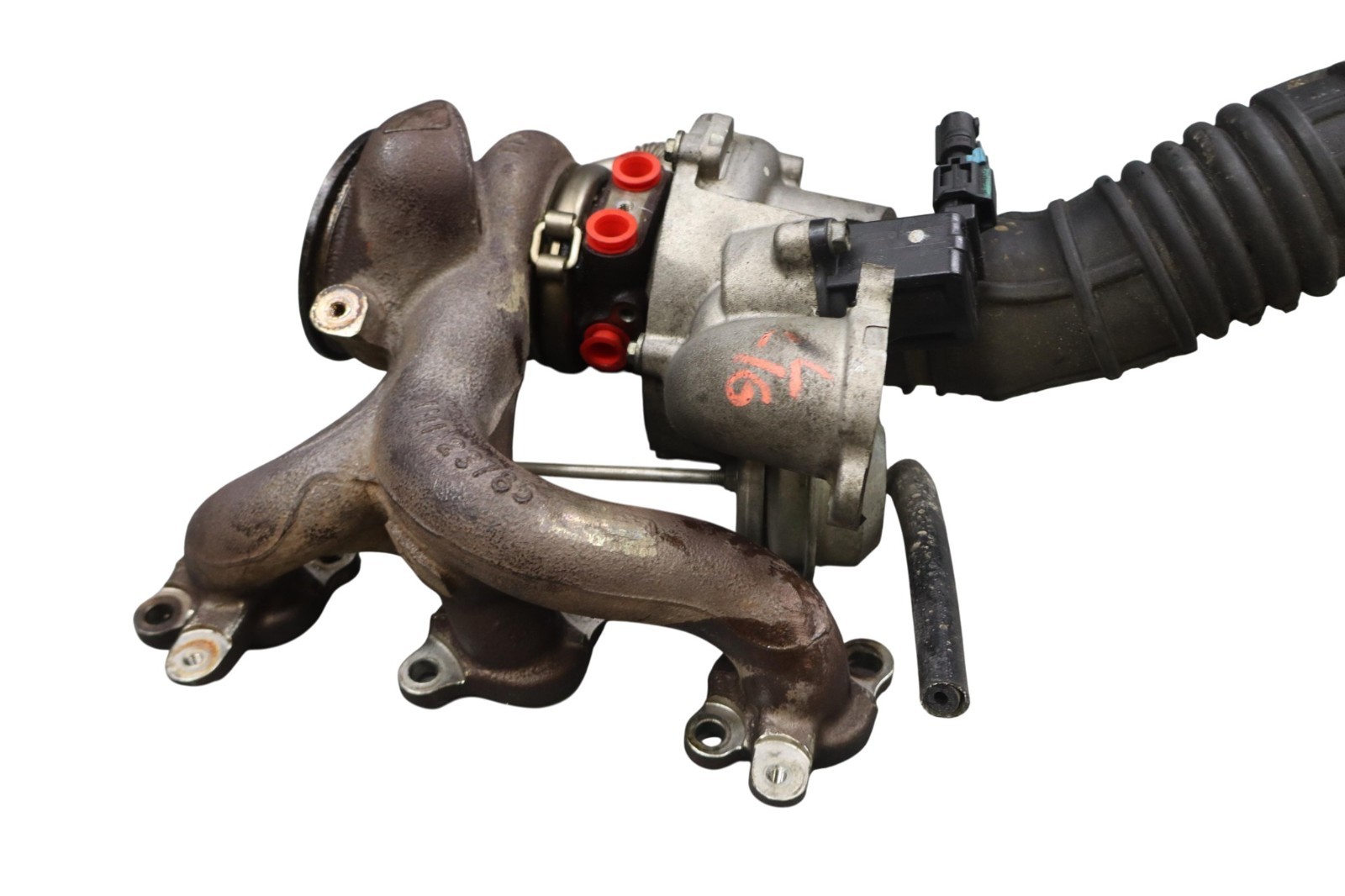 14-20 Maserati Ghibli Front Left Side Turbo Charger Turbocharger Manifold Oem