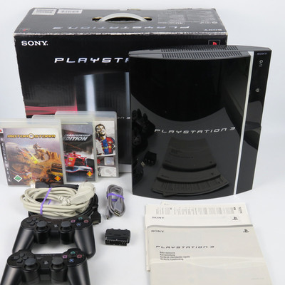Working   Sony PS3 Fat 40GB CECHG04 40GB x2 Controller x3 Games Playstation 3