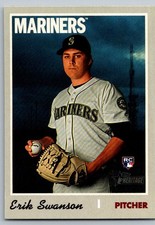 2019 Topps Heritage Shortprint Erik Swanson 718