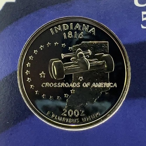 2002-S 50 State Quarters Indiana Proof — photo from the most recent tracked eBay sale