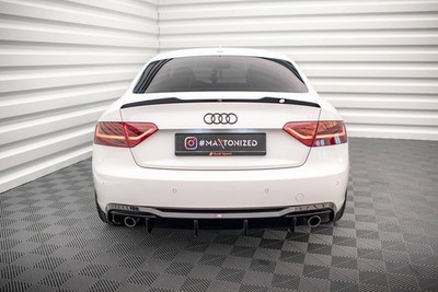 Maxton Design Heckansatz Diffusor passend für Audi A5 Coupe 8T FL (Einzelauspuff