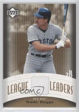 2005 Upper Deck Classics League Leaders Materials Wade Boggs #LL-WB HOF 0o9