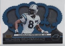 2001 Pacific Crown Royale Platinum Blue 1/75 Muhsin Muhammad #28 a8x