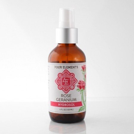Four Elements Organic Herbals Rose Geranium Hydrosol 4 унции спрея