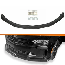 Fits 16-24 Chevy Camaro Front Bumper Lip Spoiler Splitter Painted Matte Black